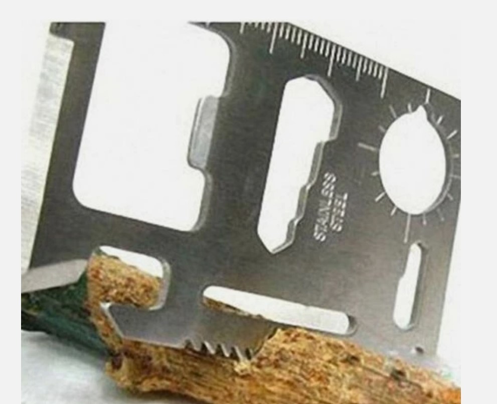 2 Pack SELF-DEFENSE Credit Card EMERGENCY Survival 11 IN 1 MULTI Tool Knife