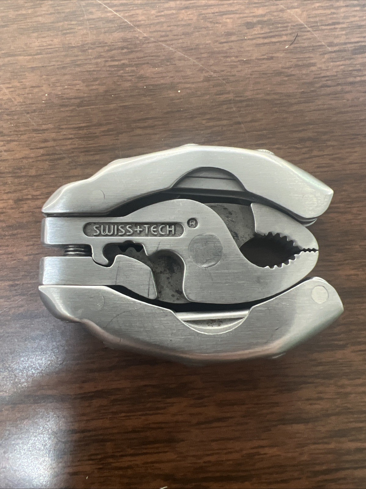 SWISS+TECH ST50016 Polished Stainless Steel 9-in-1 Micro Pocket Multitool