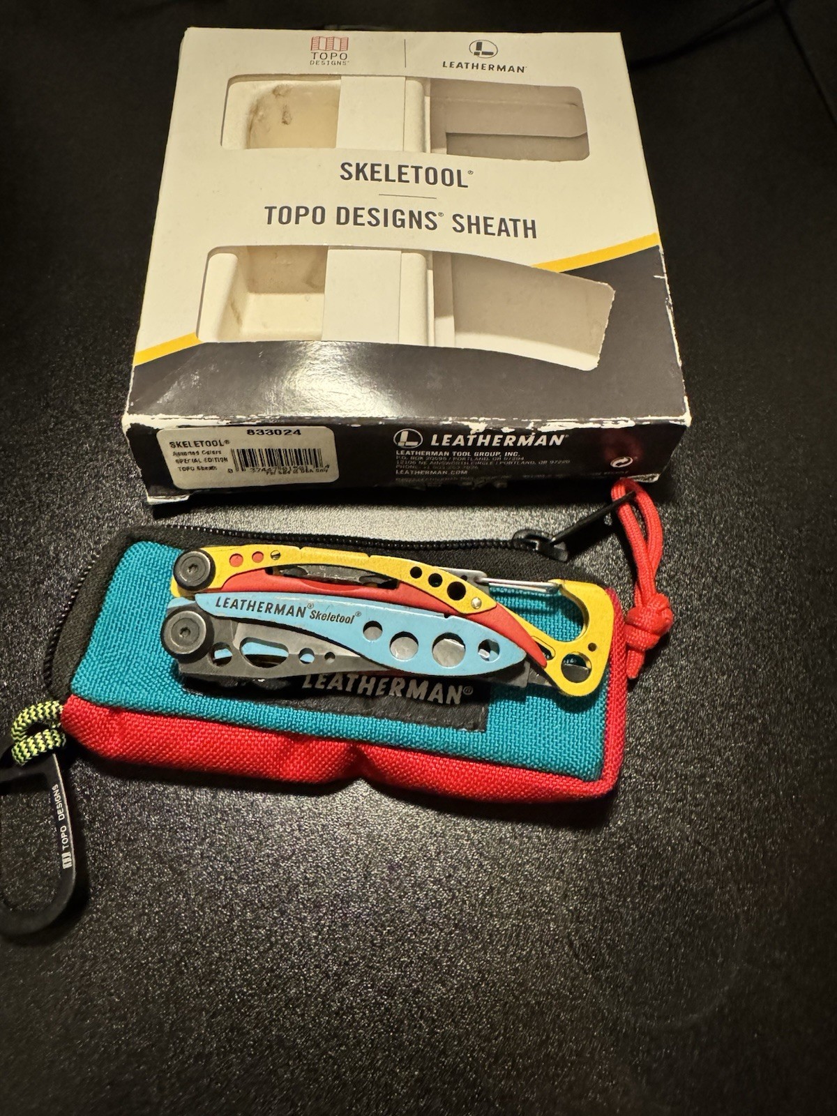 Limited Edition Leatherman Skeletool x Topo Designs Collab – Tool + Pouch – Used
