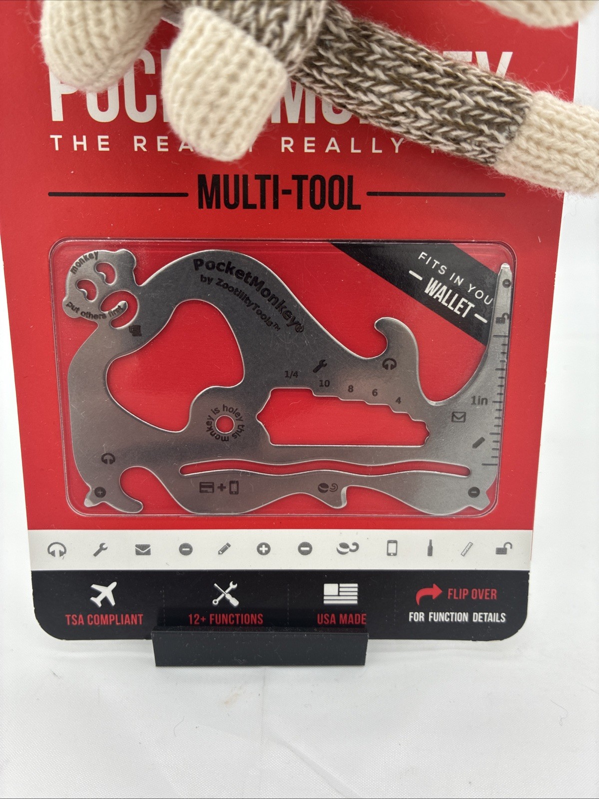 New Zootility Pocket Monkey – The Really Really Think Multi Tool – Wallet Size