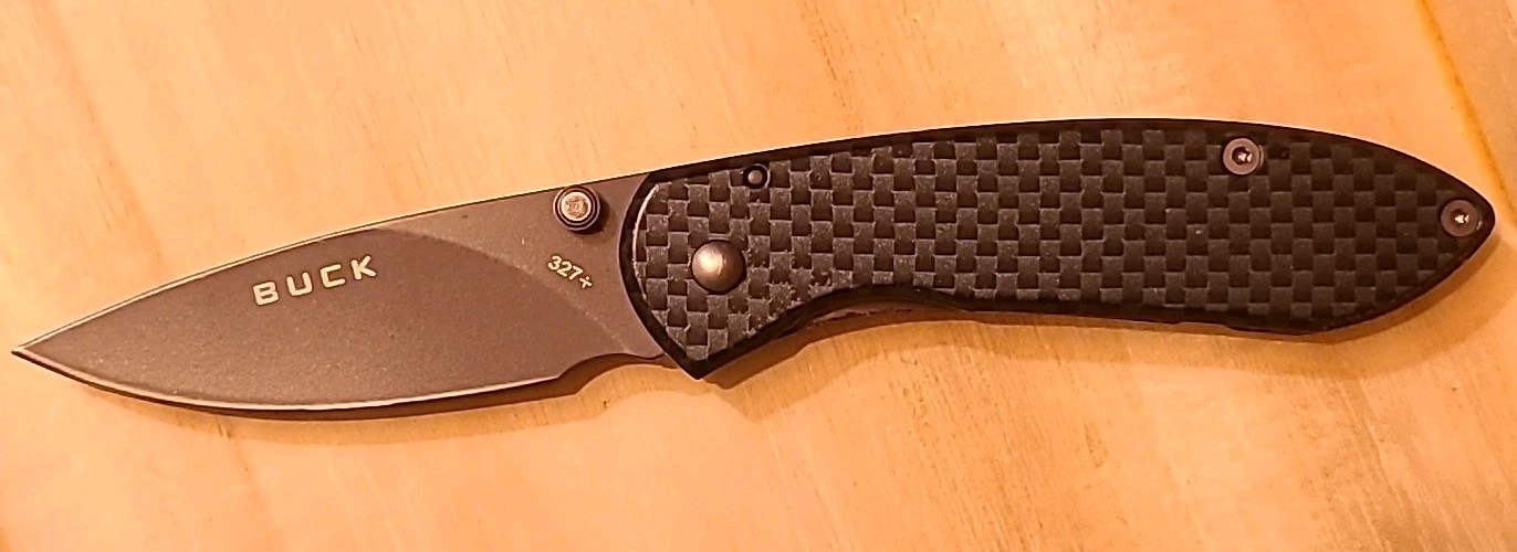 Buck 327 Nobleman Stainless STEEL Linerlock Folding Knife Pristine