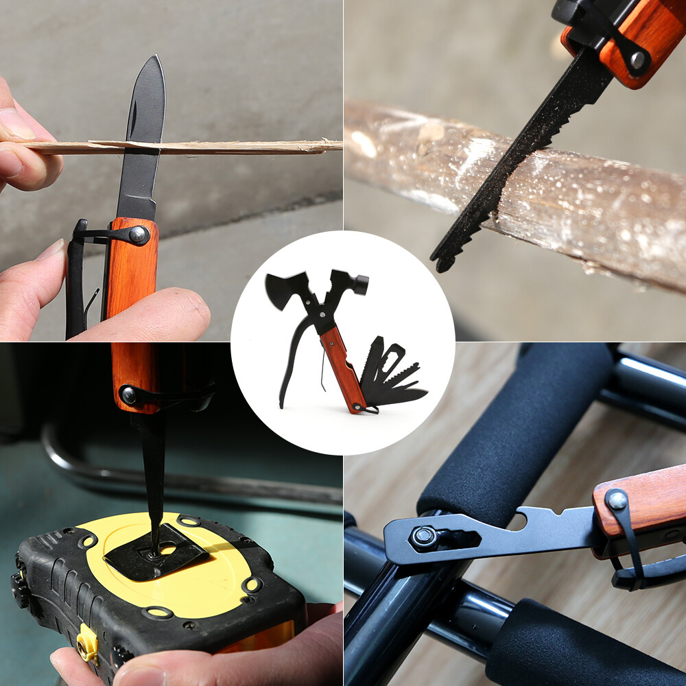 18 in 1 Multitool in Durable for Camping Outdoors Emergency Camper’s Multi-Tool