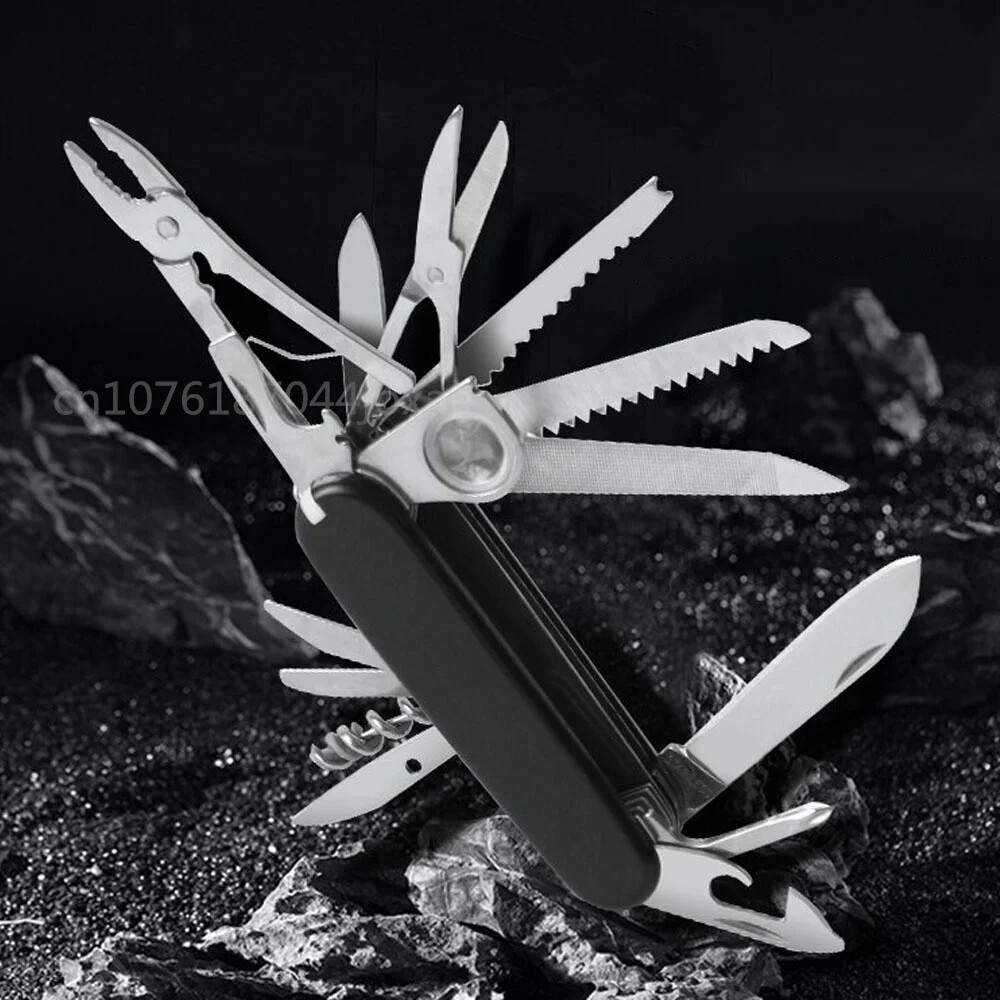 Multifunctional Pocket Knife 30 Basic Functions Multitool Swiss Hand Tools Army