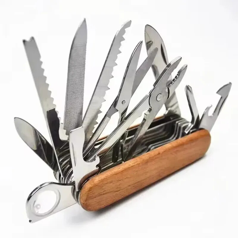 Multifunctional Pocket Knife 30 Basic Functions Multitool Swiss Hand Tools Army