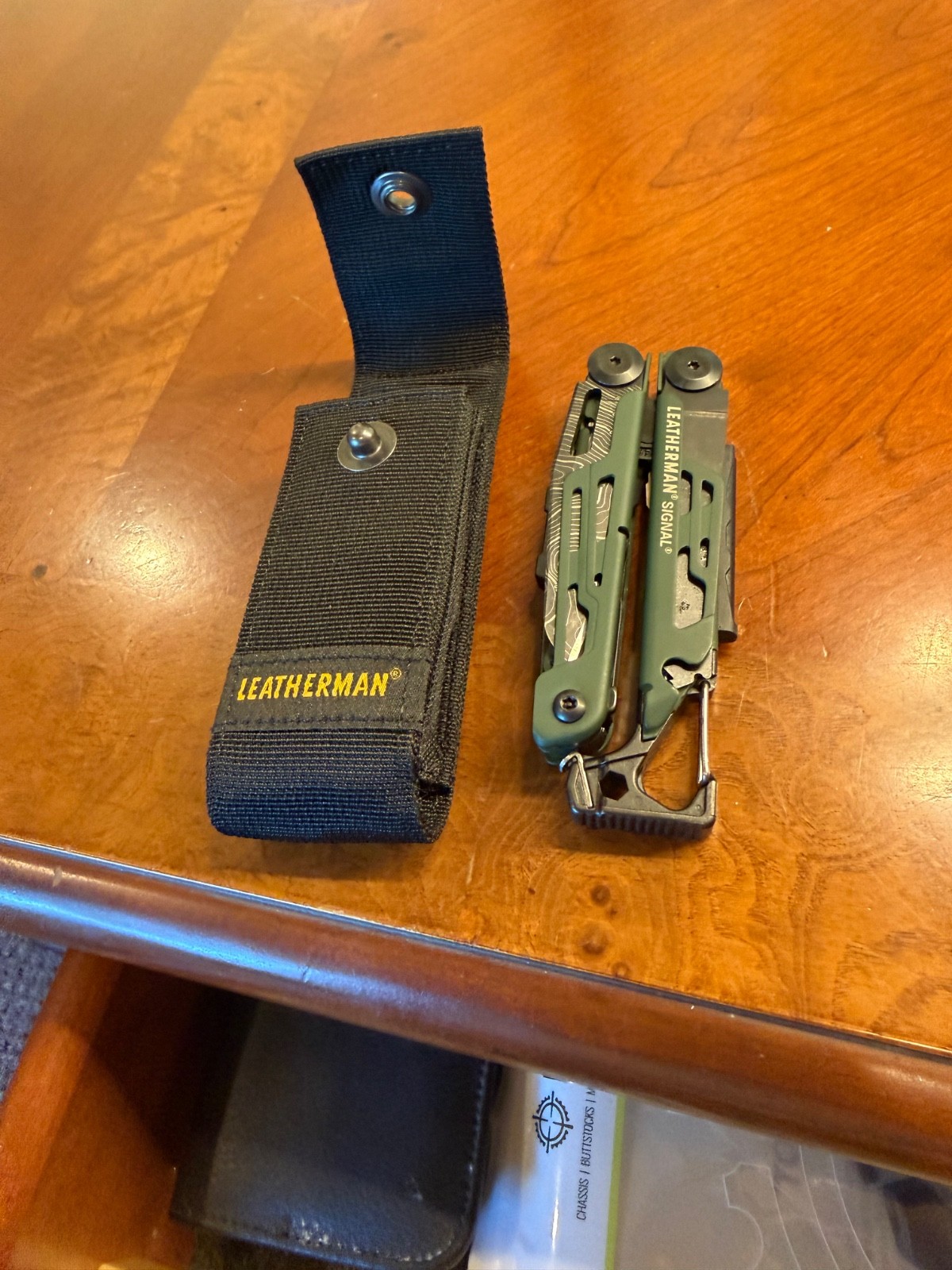 Leatherman SIGNAL TOPO Multi-Tool Green Good Condition (004)