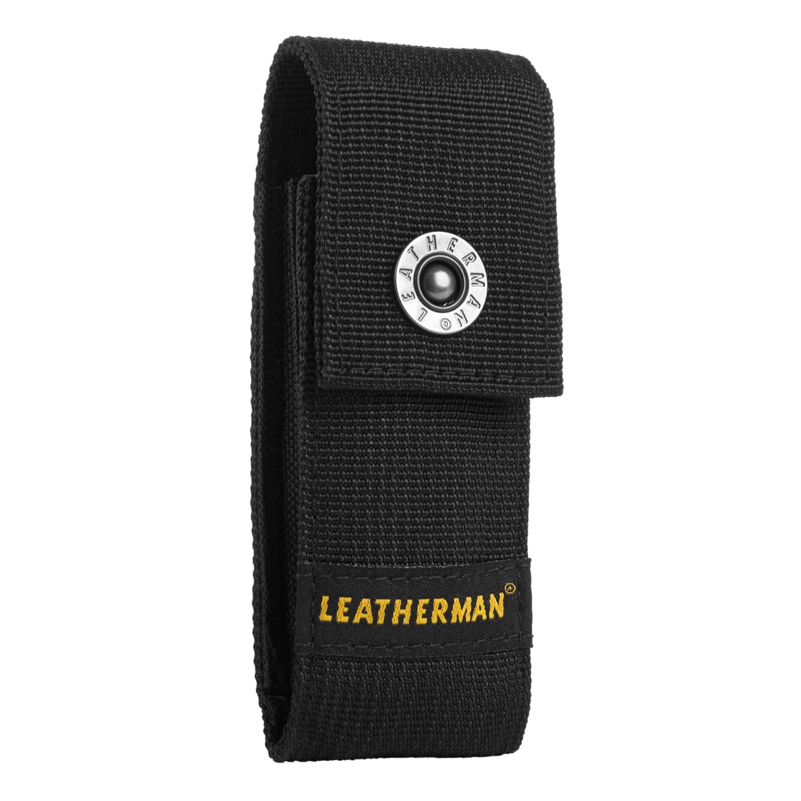 LEATHERMAN Nylon Snap Sheath Fits 3.25-4.5in Multi-Tools, Black, Large