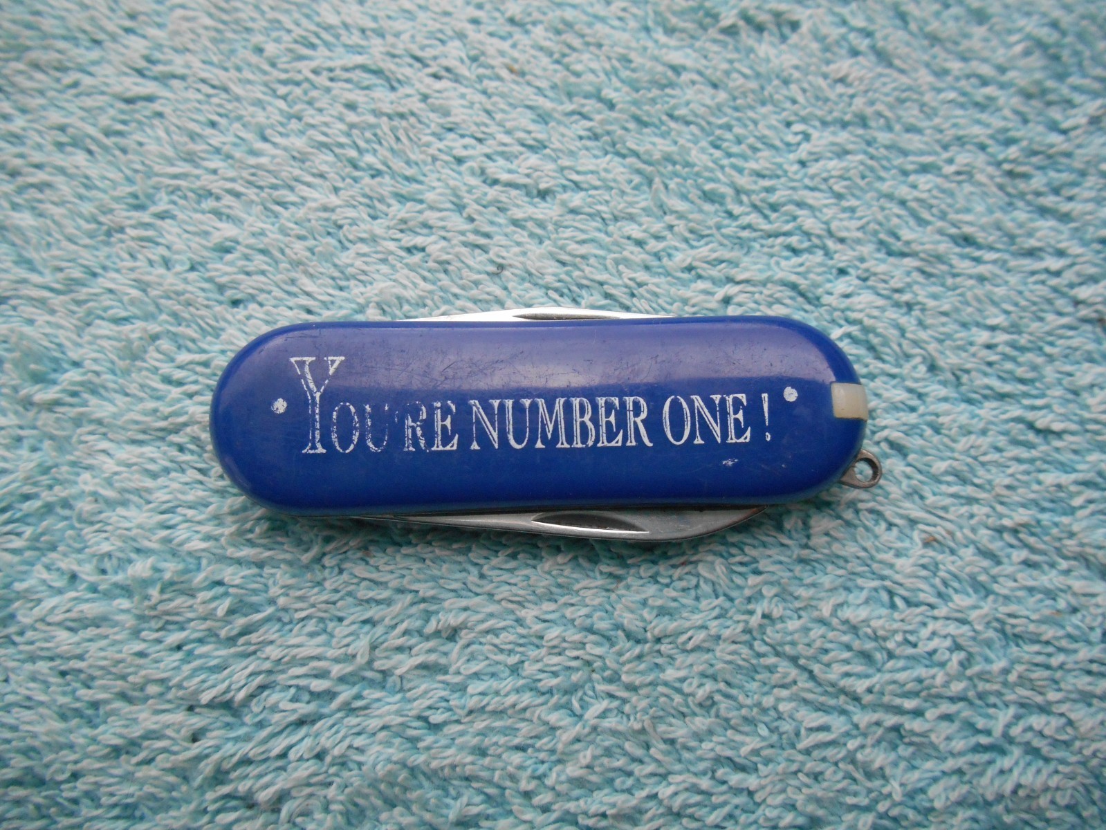 MULTI TOOL POCKET Knife 5 Function BLUE Stainless China DAD, YOURE NUMBER ONE!