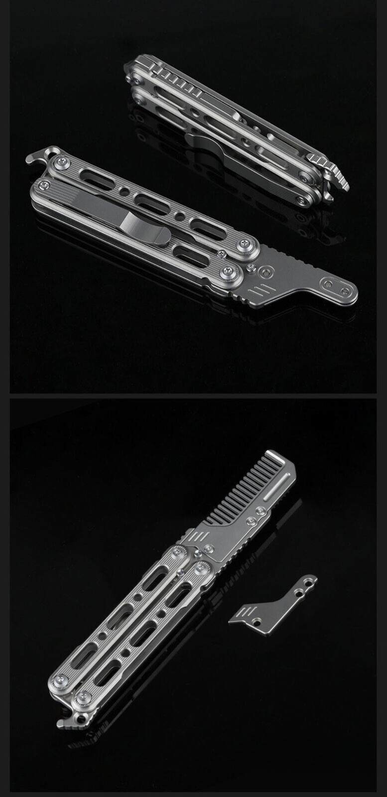 EDC Titanium Alloy Comb Utility Opener Portable Outdoor Multi-funtion Tool