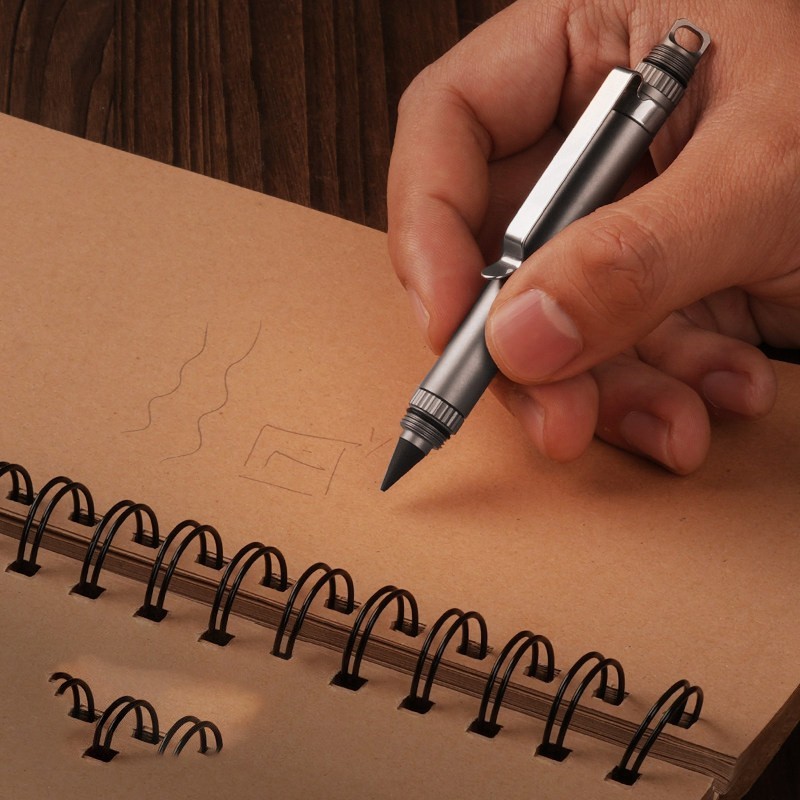 Titanium Alloy EDC Pen with Emergency Glass Breaker Tip Portable Writing Tool