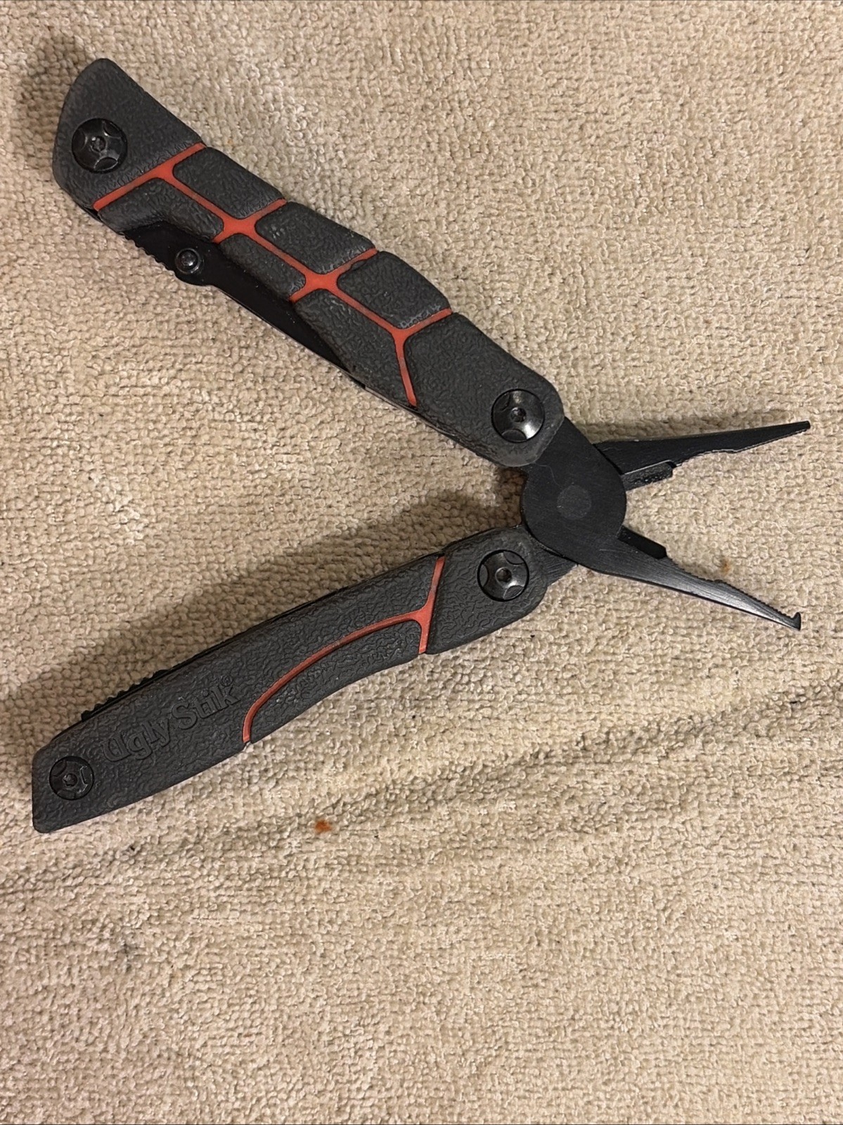 Ugly Stik Fishing Multi Tool Pocket Knife Pliers Scissors Screwdrivers