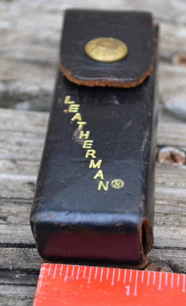 Vintage Leatherman Multi-Tool Dark Brown Leather Sheath/Case Only — Great