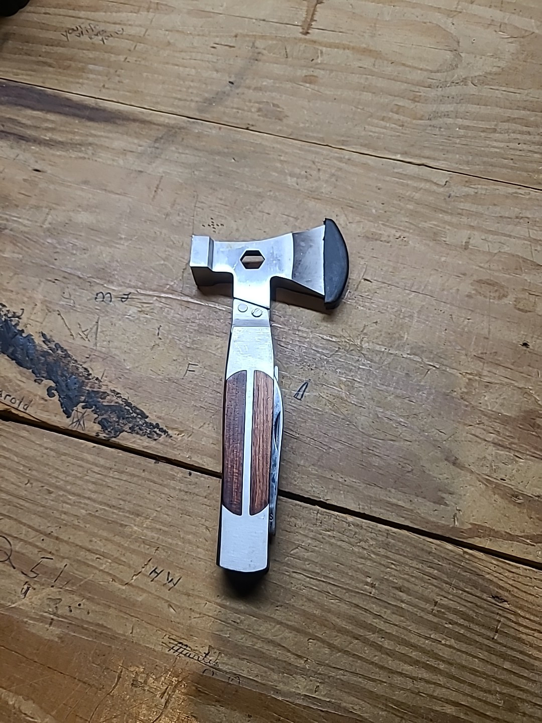 Sheffield Camper 12-In-1 Multi-Tool 12301 Axe Head Saw Hammer Screwdriver