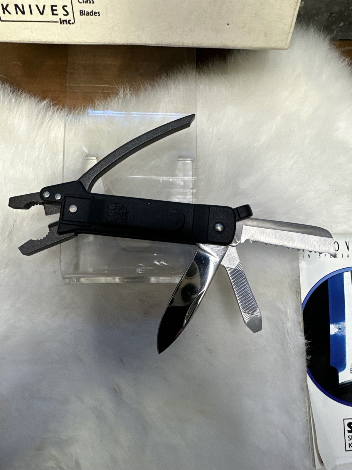 SOG The Micro ToolClip Multi Tool Clip Knife NOS Seki Japan Made With Box 1990s