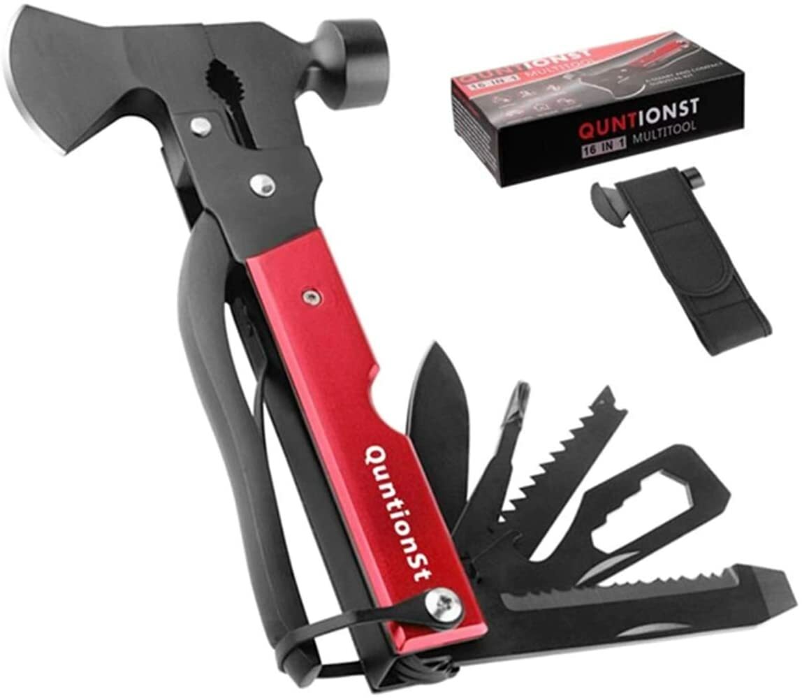 Camping Gear Multitool, Cool & Unique Birthday Gift for Men