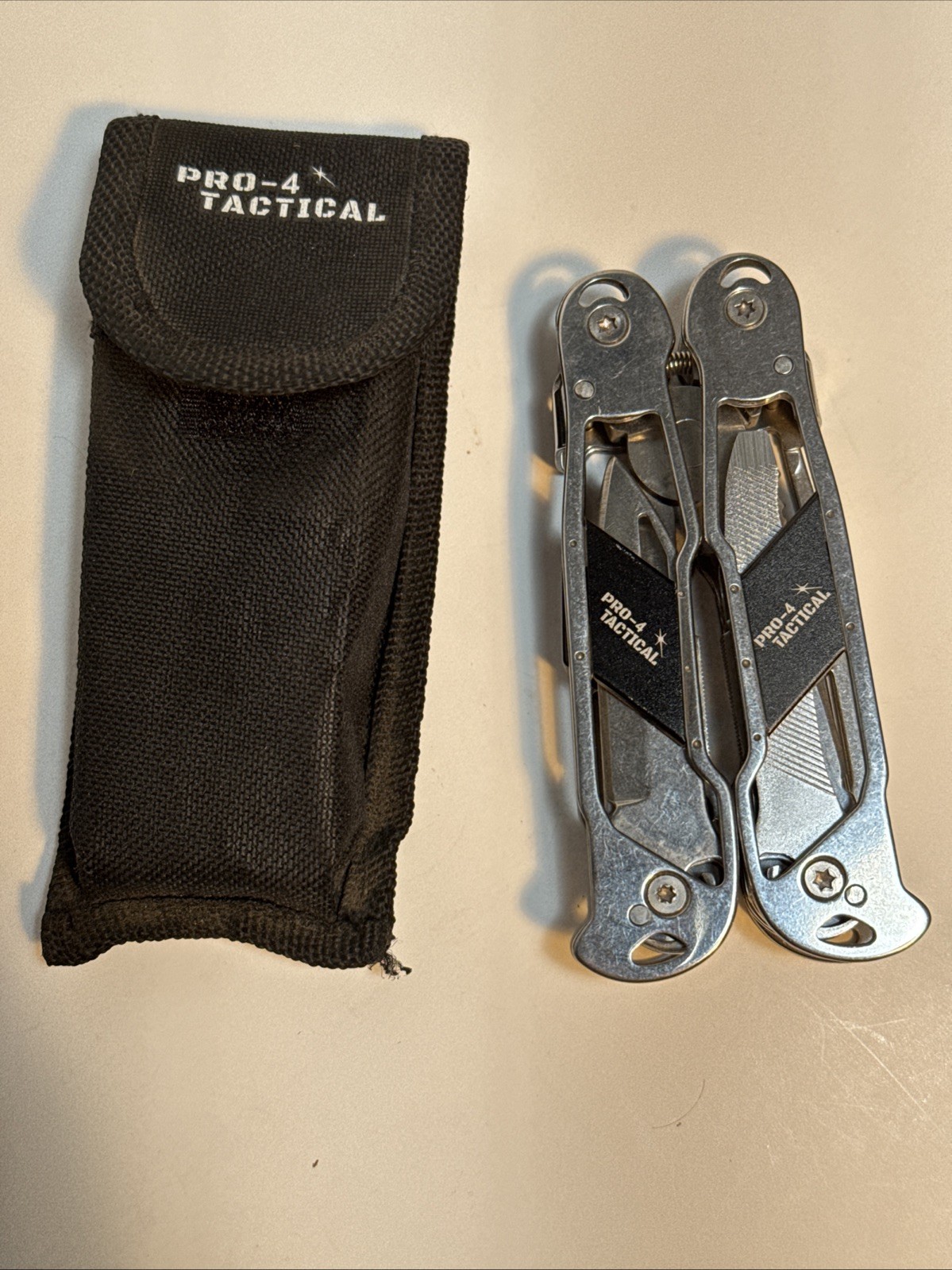 PRO-4 TACTICAL 12 IN 1 MULTI-TOOL PLIERS/ W NYLON SHEATH