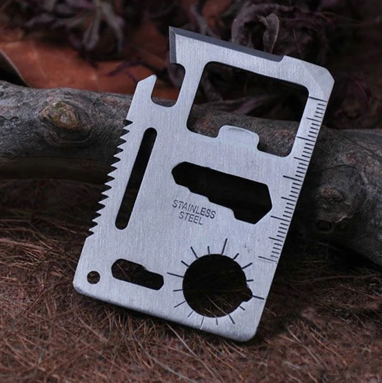 1pc Multifunction Credit Card Tool EDC Survival Wallet Gadget Opener – NEW