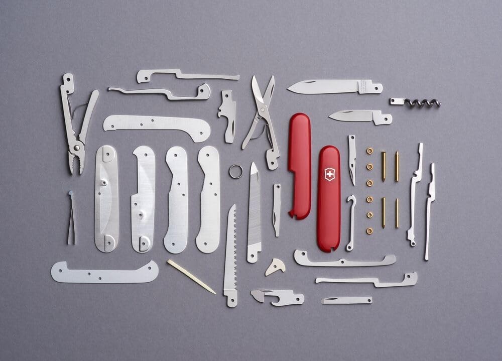 Victorinox Handyman Swiss Army Knife, 24 Functions,Swiss Made Pocket Knife – Red