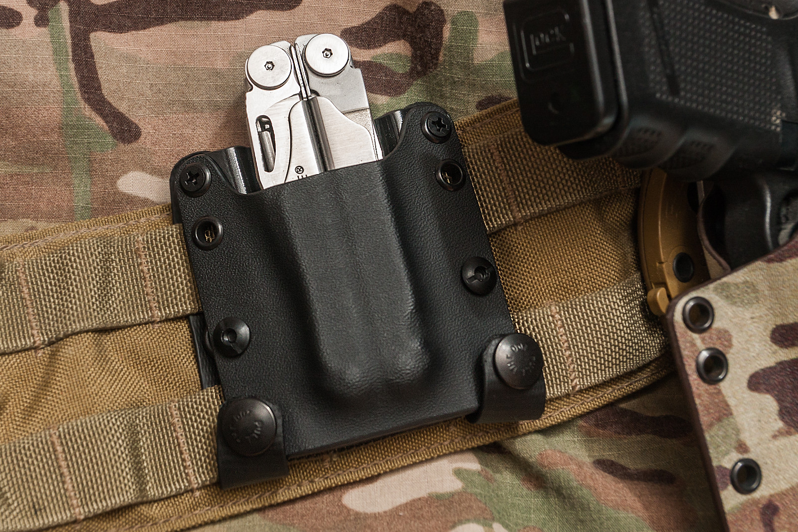 SWI Kydex Halter Gürteltasche Etui für Leatherman Wave Multitool, versch. Farben