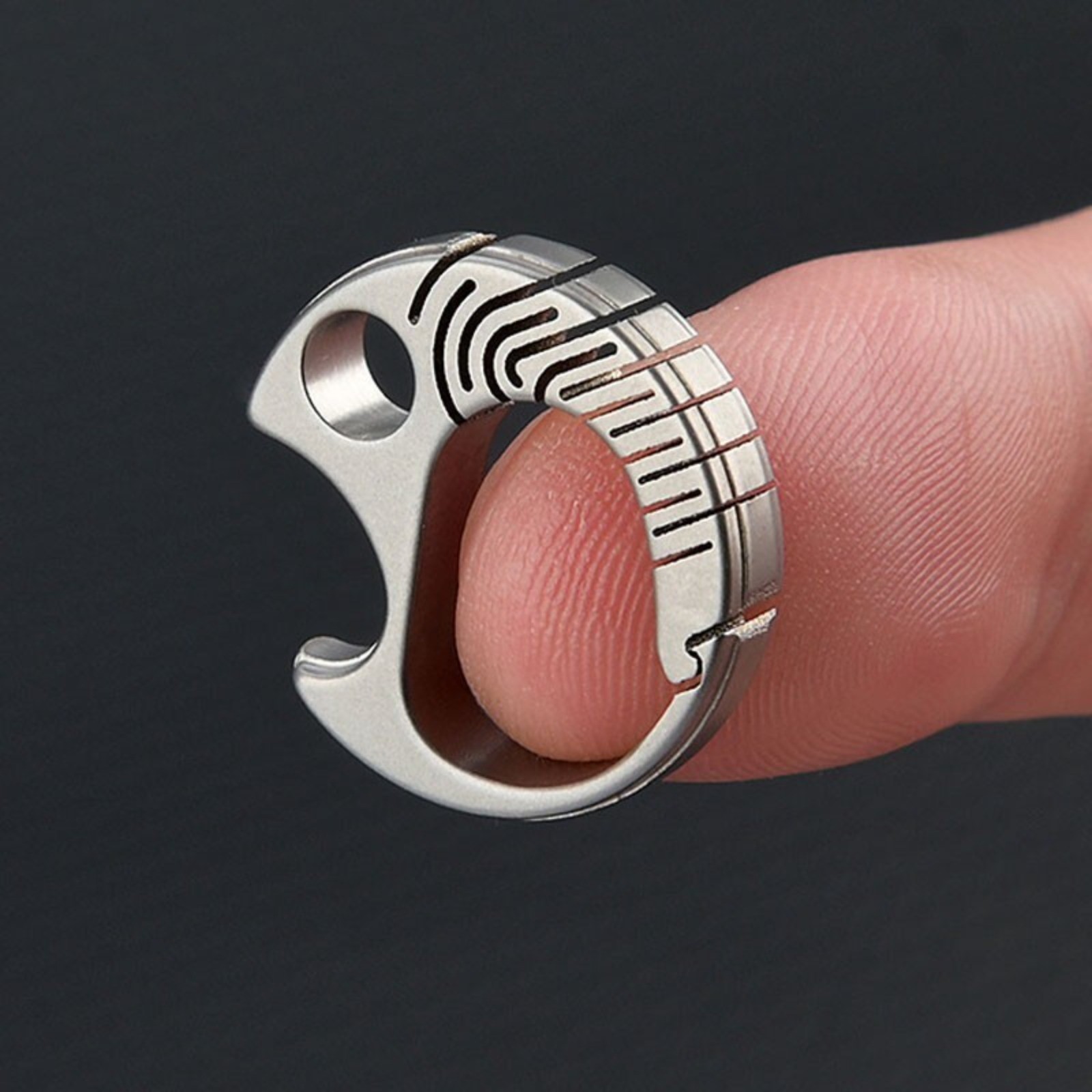 Mini Titanium Key Chain Carabiner Opener Outdoor Travel Size Hanging Buckle EDC