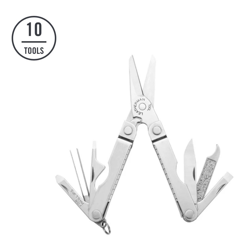 Leatherman Micra Multi-Tool Stainless Steel 10 Tools 64010116K Blister Pack VTG