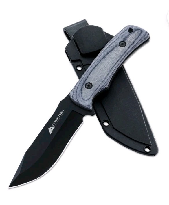 Ozark Trail 6 Pieces Hunting Knives Set, 3- 8 inch Fixed Blade Knife, 3 Sheaths