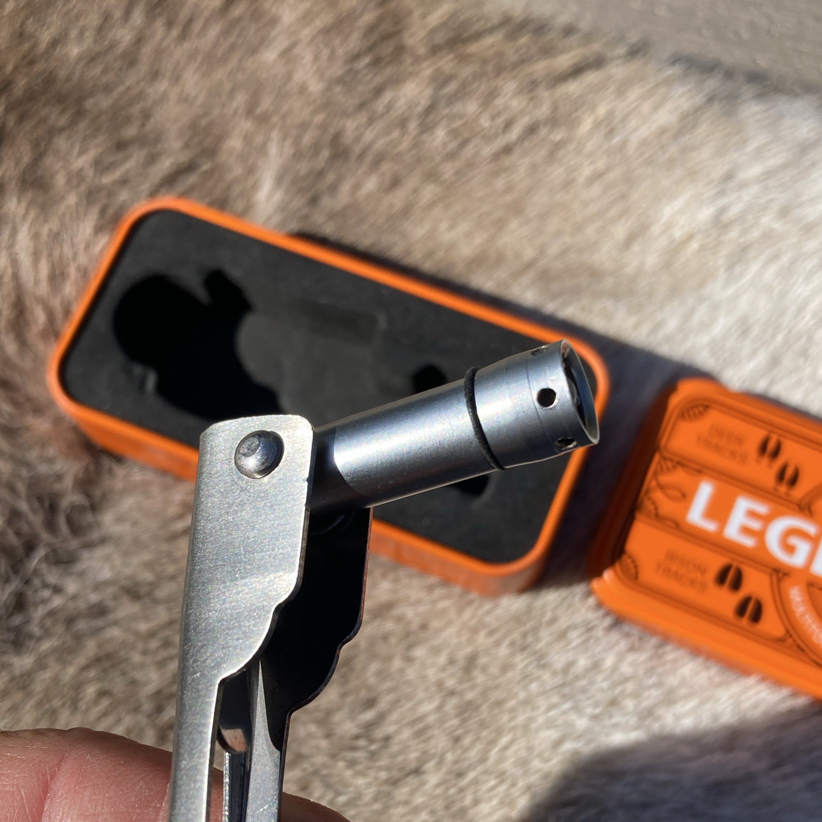 Legendary Whitetails Multi-Tool Keychain, 6 Tools, Silver Metal