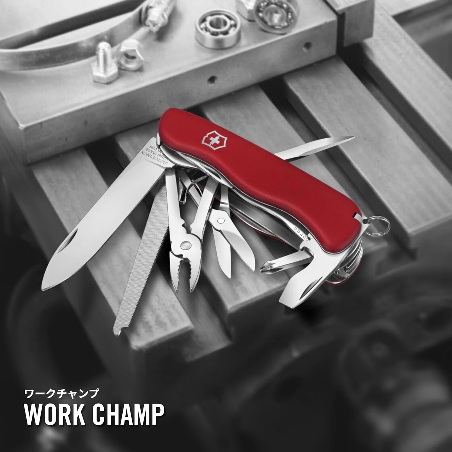 Victorinox WorkChamp Swiss Army Knife 0.8564 Large 111mm 21-Tools Liner Lock New
