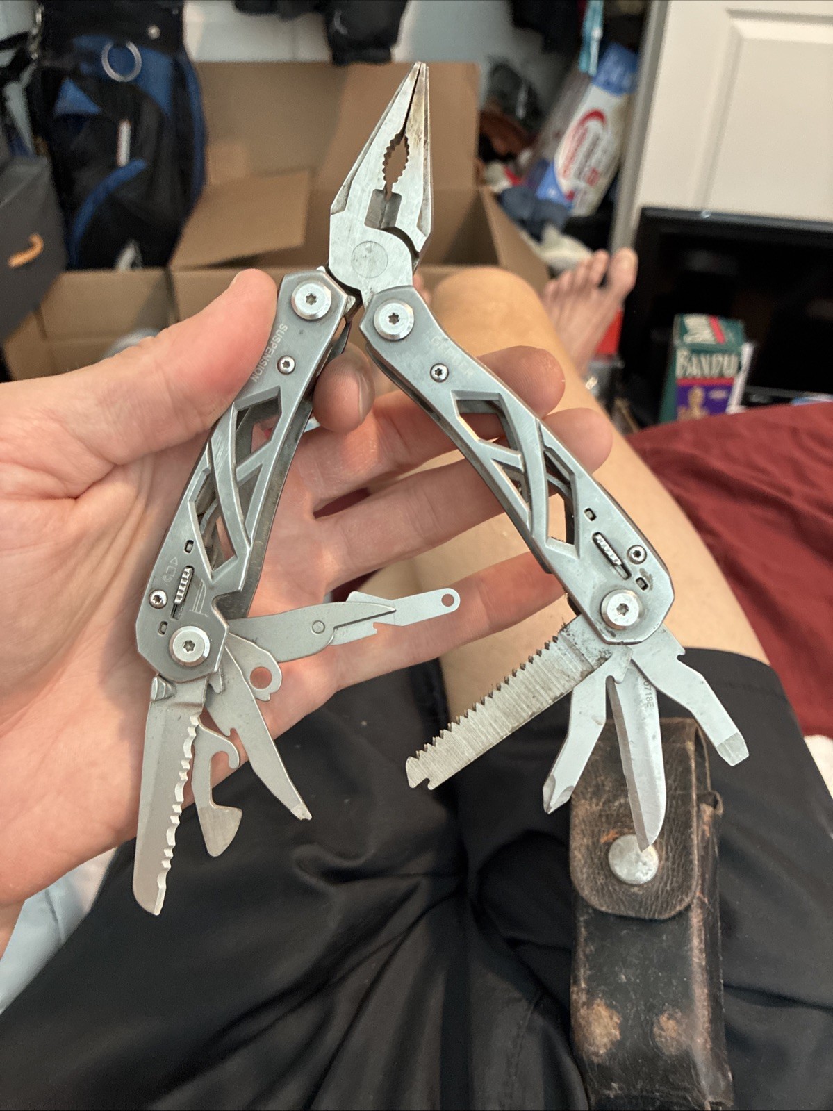 Gerber Suspension Multi Tool Pliers With Sheath Great Condition Tool