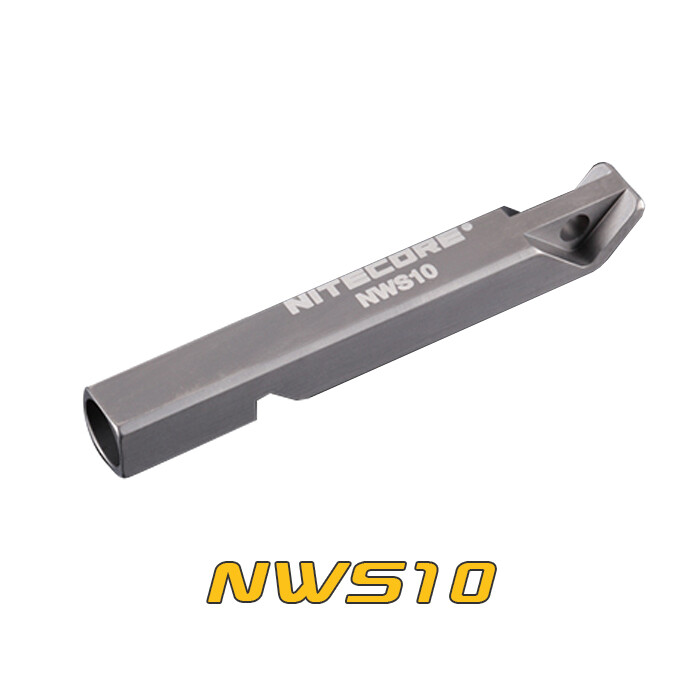 NiteCore NWS10 Titanium Survival Whistle Lifesaving Emergency SOS Tool 120db