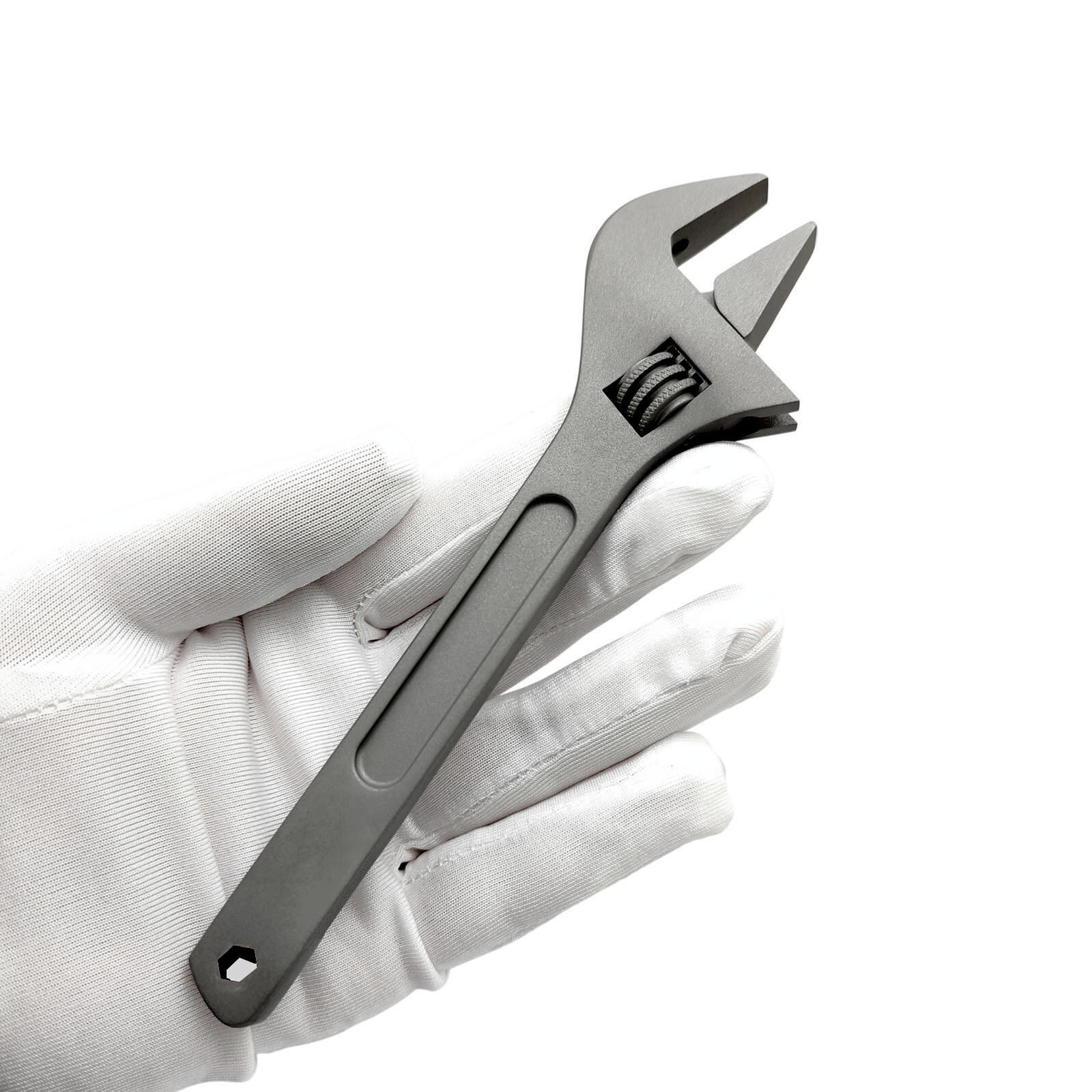 EDC Titanium Alloy Mini Adjustable Spanner Wrench Handle Rrepair Tools