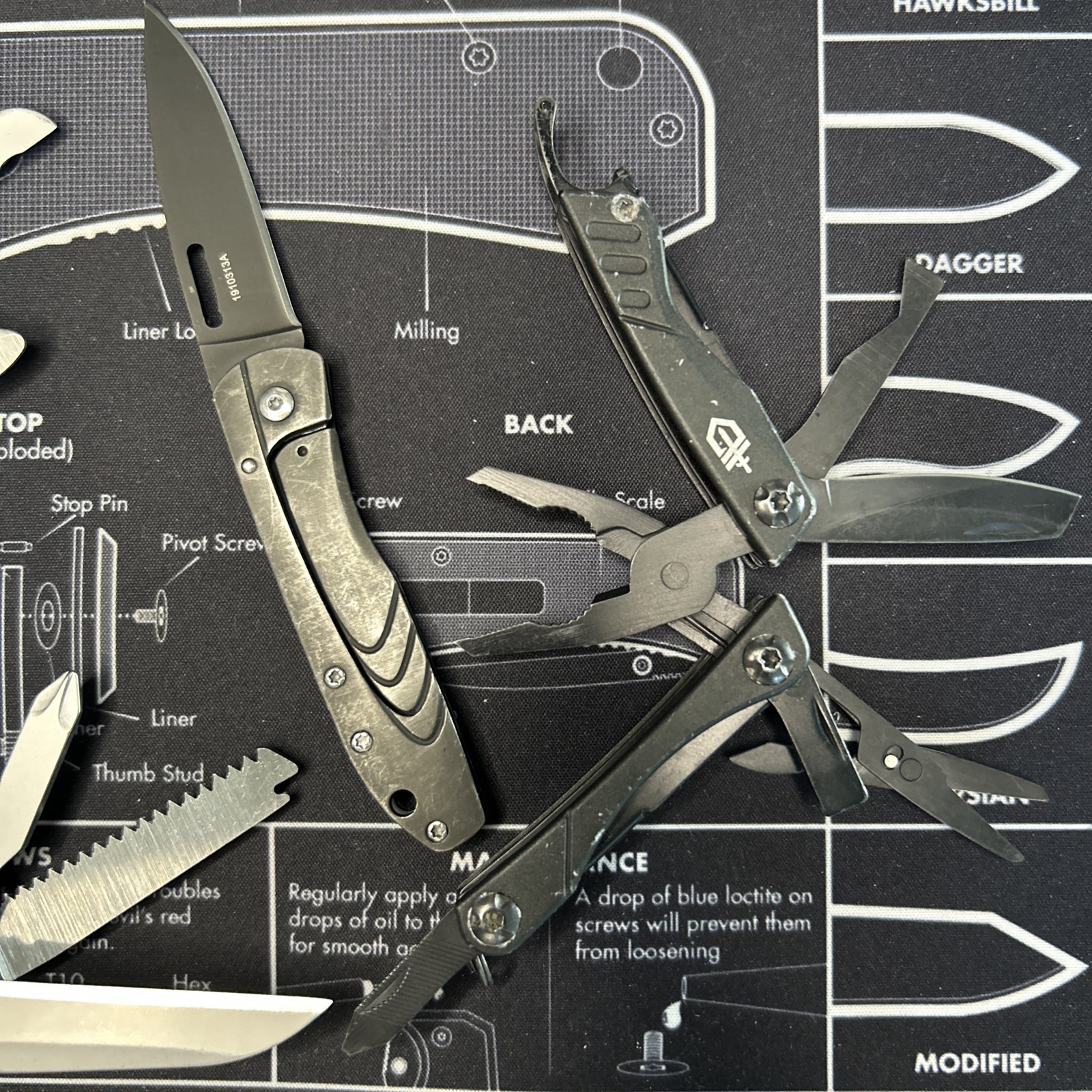 Gerber 1 BG Suspension / 1 STL 2.0 / 1 EVO Mid/ 1 Dime Compact Lot Of 4 VGUC