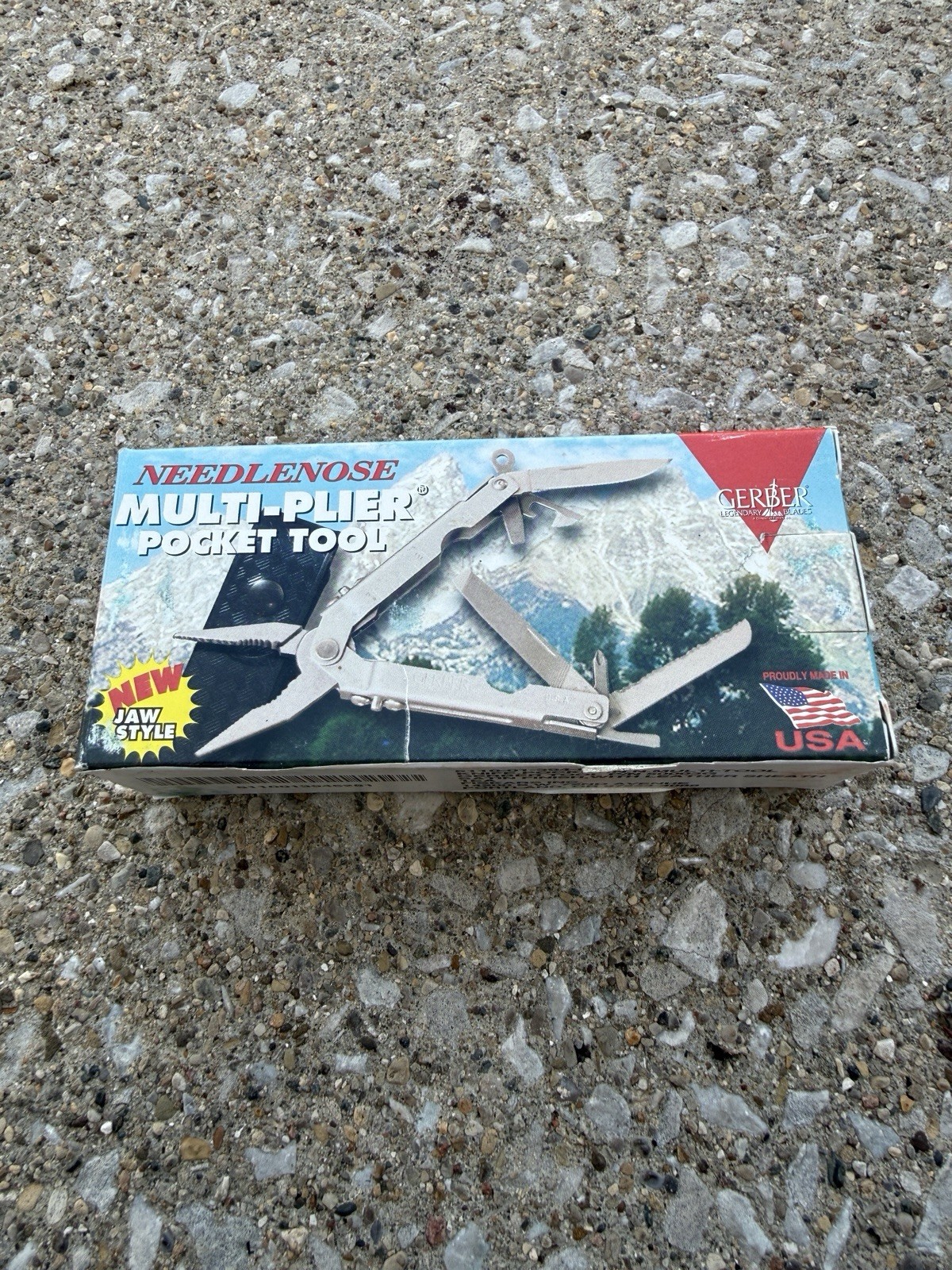 GERBER USA 50003 Needlenose Plier Multi-Tool w/ Sheath -New Old Stock w/ Rust