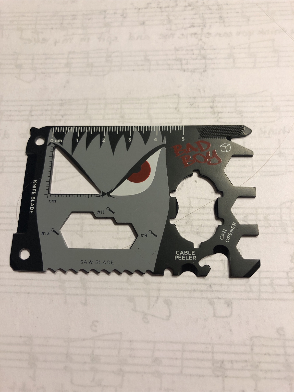 23 In 1 Multitool Wallet Credit Card Sized Pocket Indoors Outdoors Survival