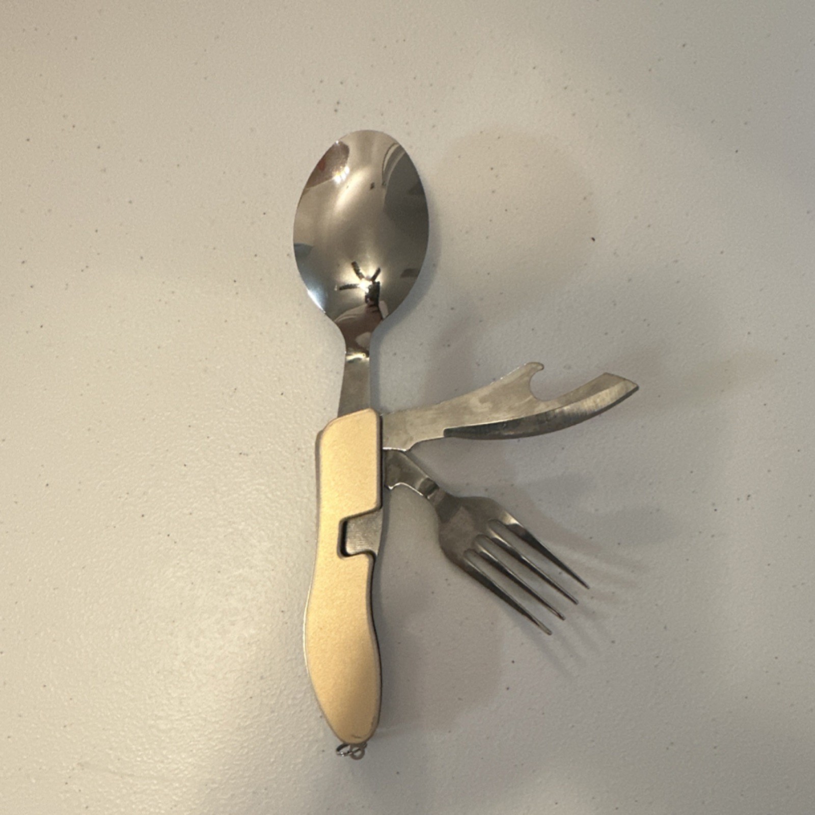 Stainless Steel Multi-Tool Utensil Set Silver Knife Fork Spoon Camping