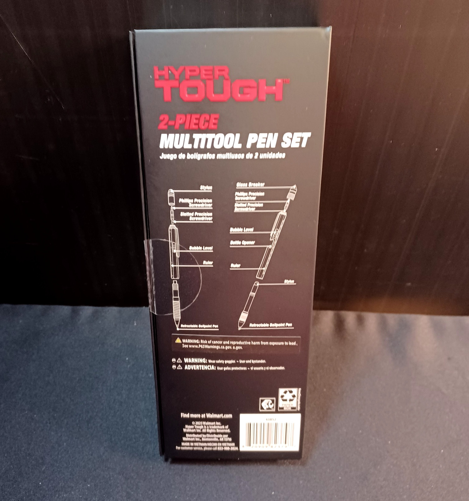 Hyper Tough 2-Piece Multi-Tool Pen Set Black NEW in BOX