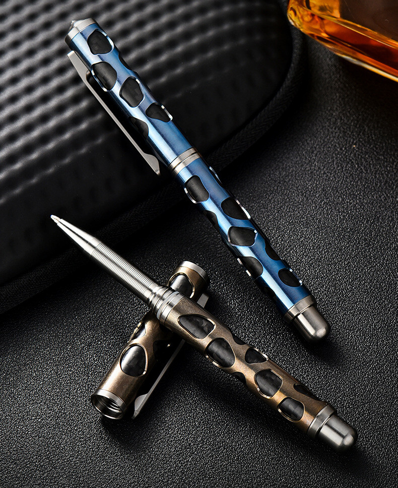 TC4 Titan Alloy Survival Tactical Pen Ballpoint Pen EDC Outdoor Packet Tool