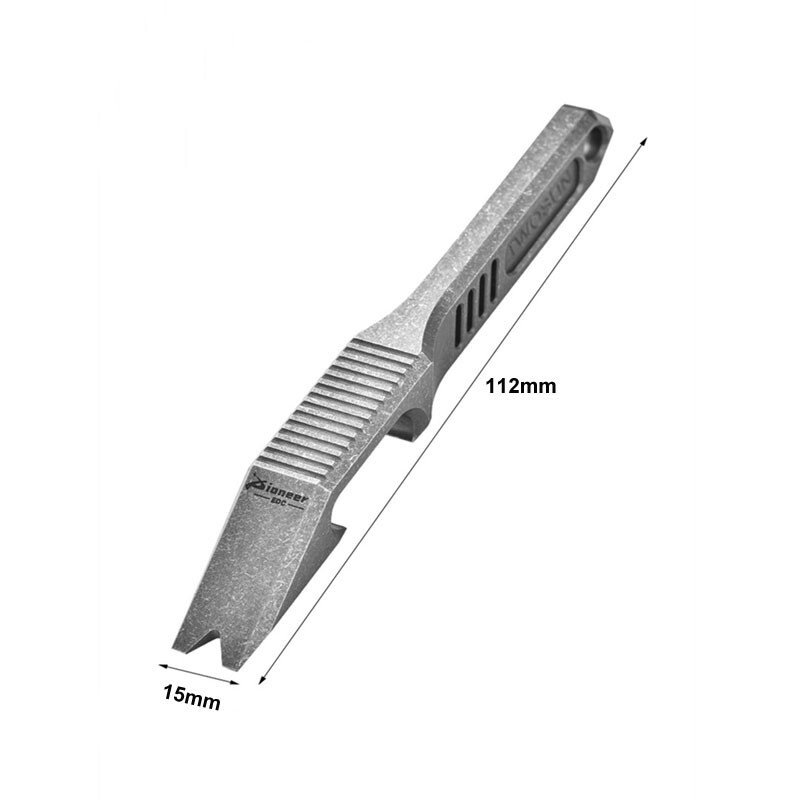 CNC Titanium Alloy Pry Bar Crowbar Bottle Opener Cutter Outdoor EDC Multi Tools