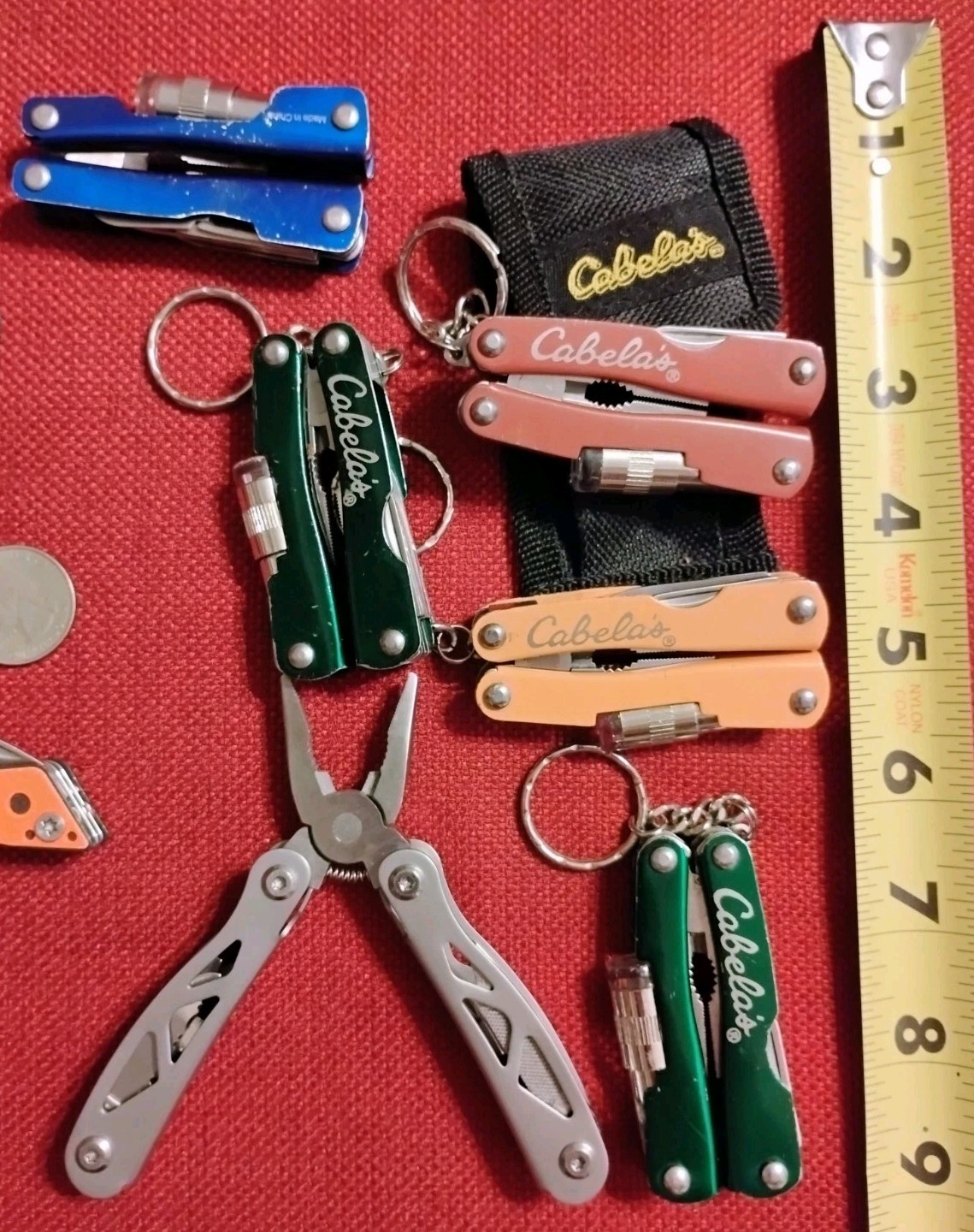 Multitool smaller size 14pc lot working EDC camping Cabelas flashlight Columbia