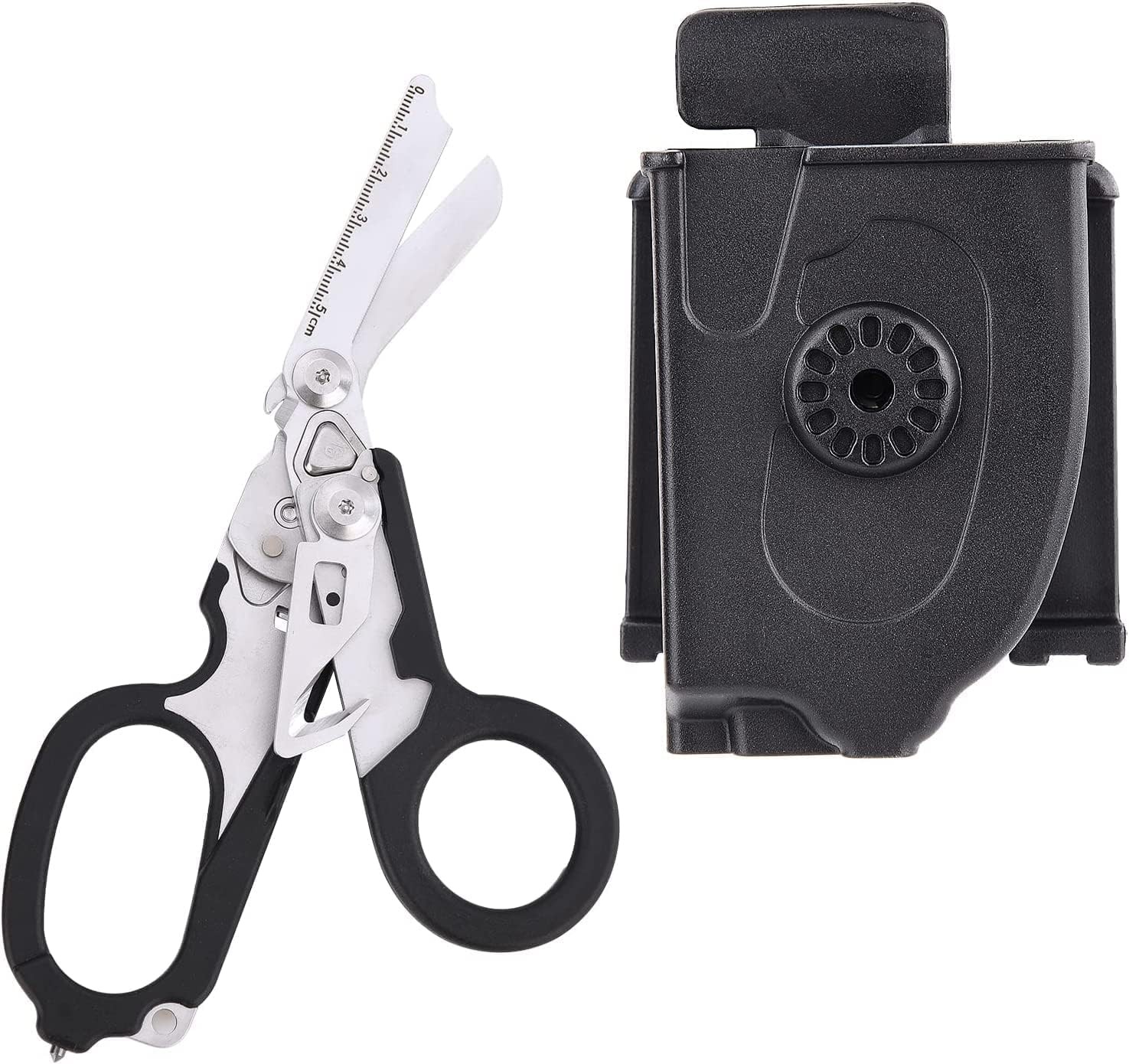 Folding Pliers, 6in1, Portable Emergency Scissors with Non-Slip Handles, Silver Color…