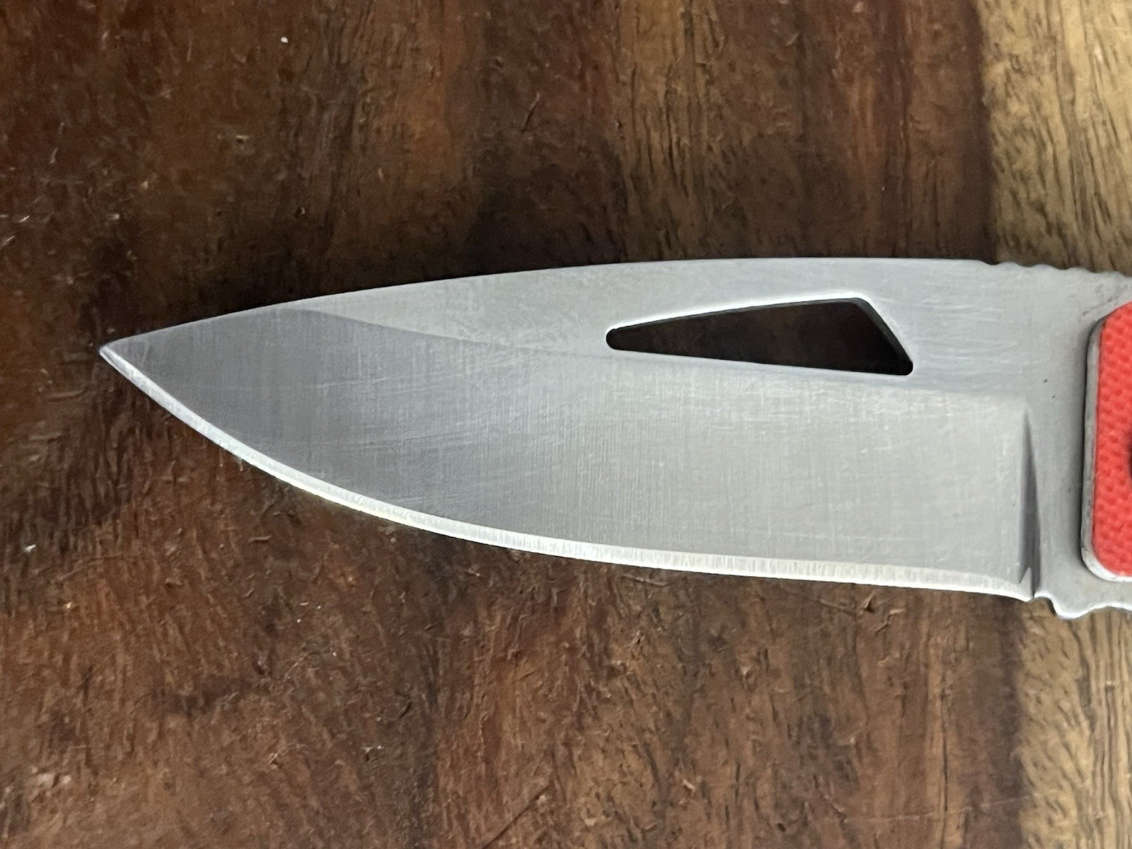 Snap-On BLACK /RED Pocket Knife SUPER NICE!! TSA Confiscated ~TASKCo