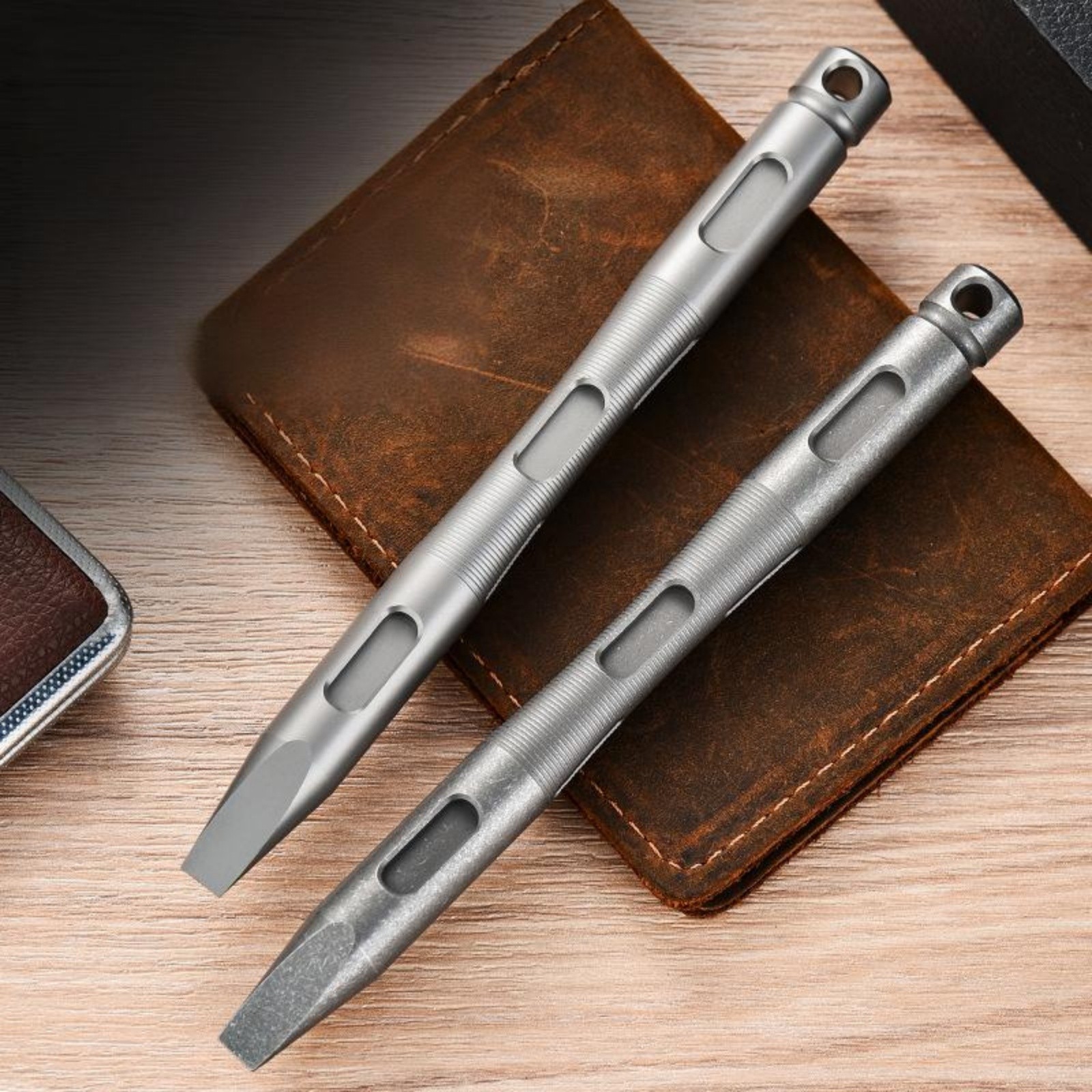 EDC Titanium Alloy Pry Bar Camping Gear Portable Outdoor Multi Tools