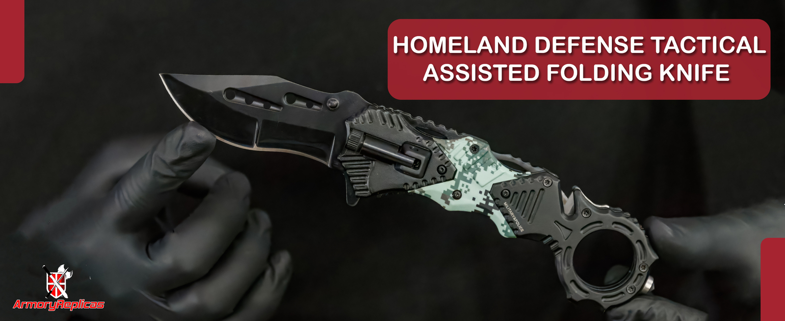 Homeland Floodlight Knife | Tactical Defense Emergency Pocket Military & Police