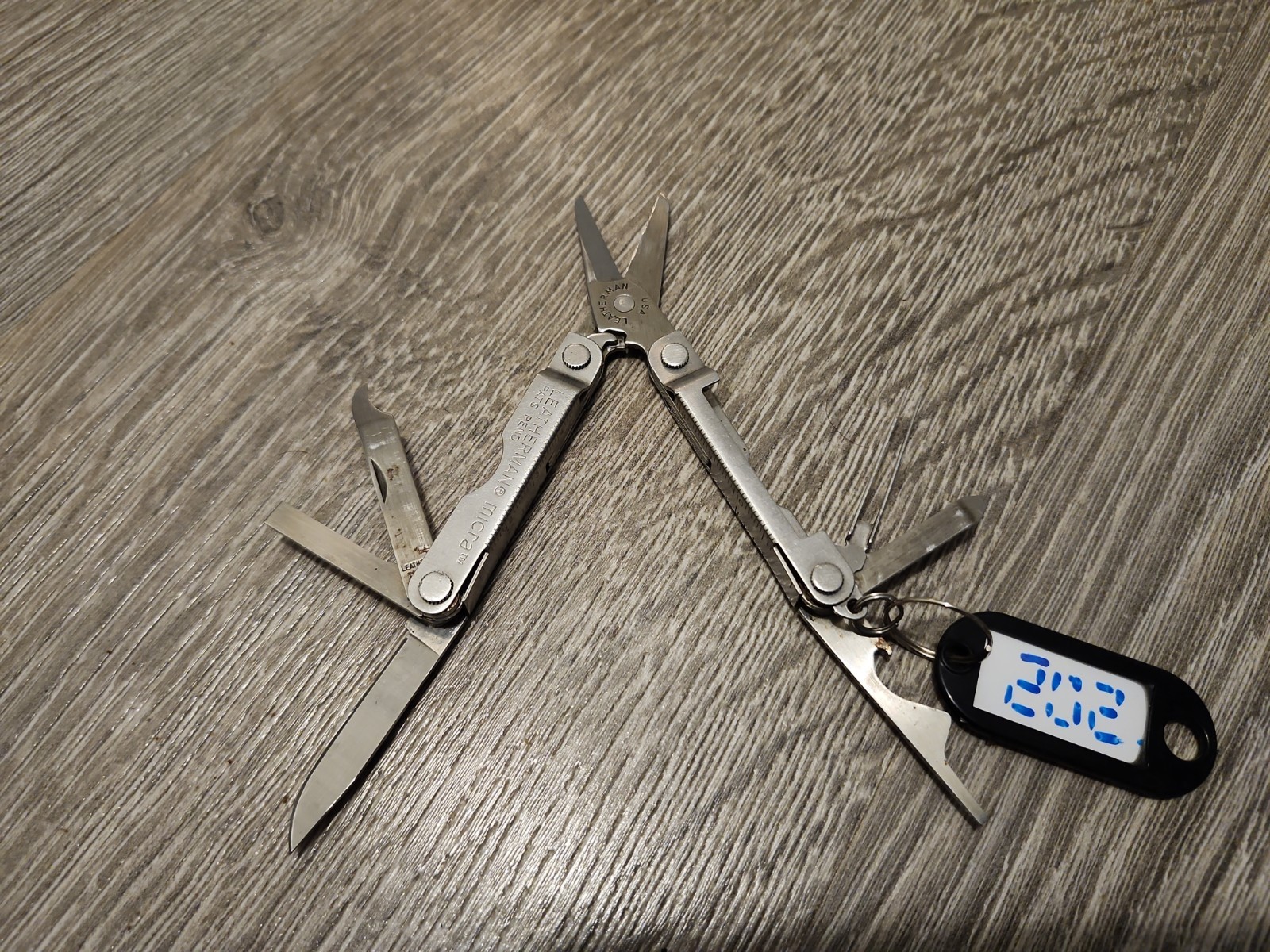 Leatherman Micra Multitool – Stainless Steel, Used, Good Condition