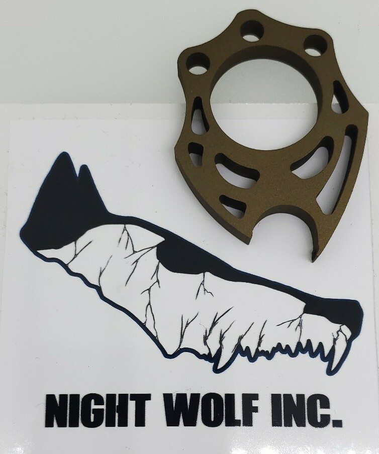 Nightwolf USA Carbon Steel EDC Tool cerakote Tactical Predator 🇺🇸 CNC 4140