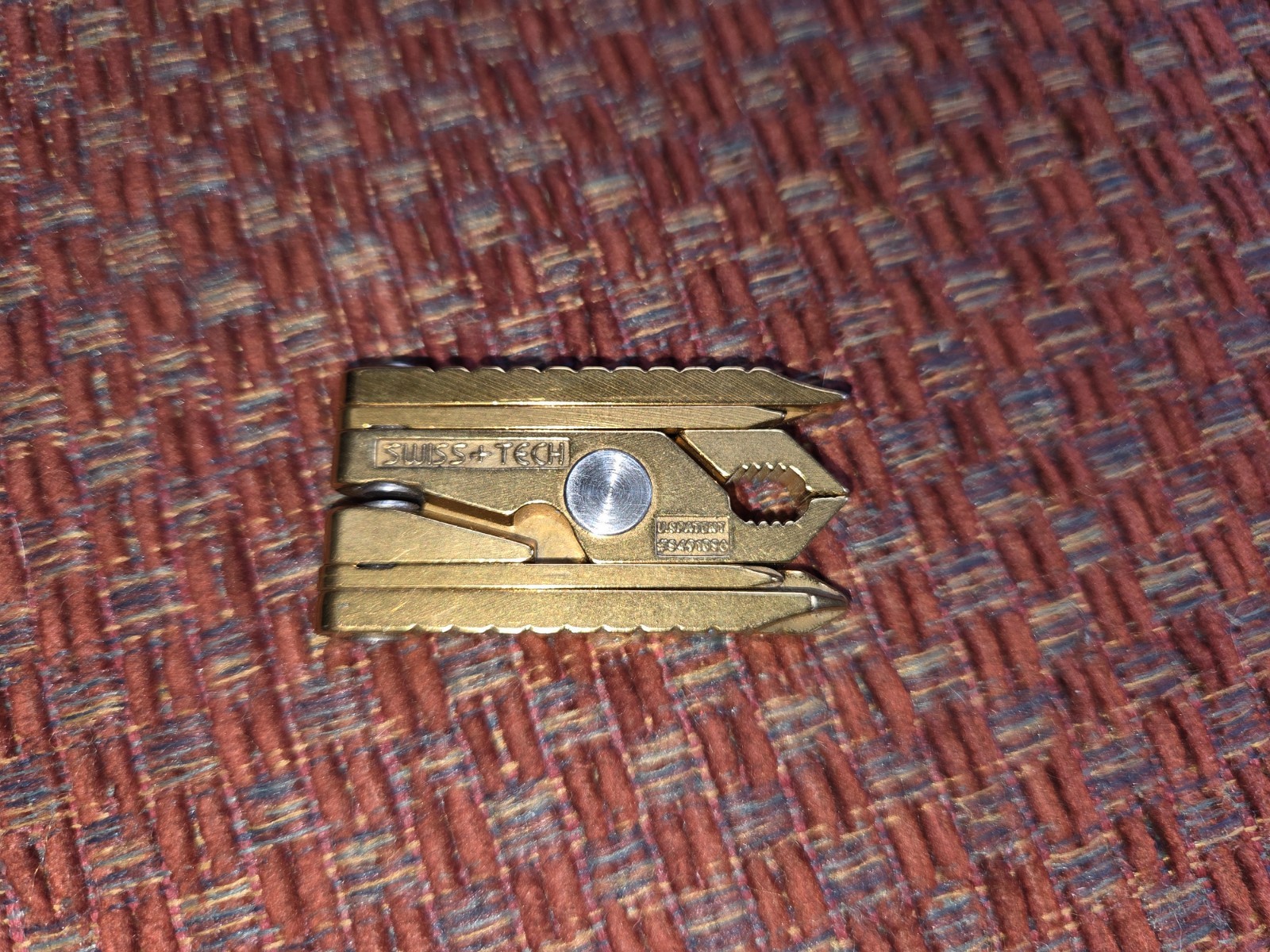 Swiss+Tech gold US patent #5491856 compact multi-tool