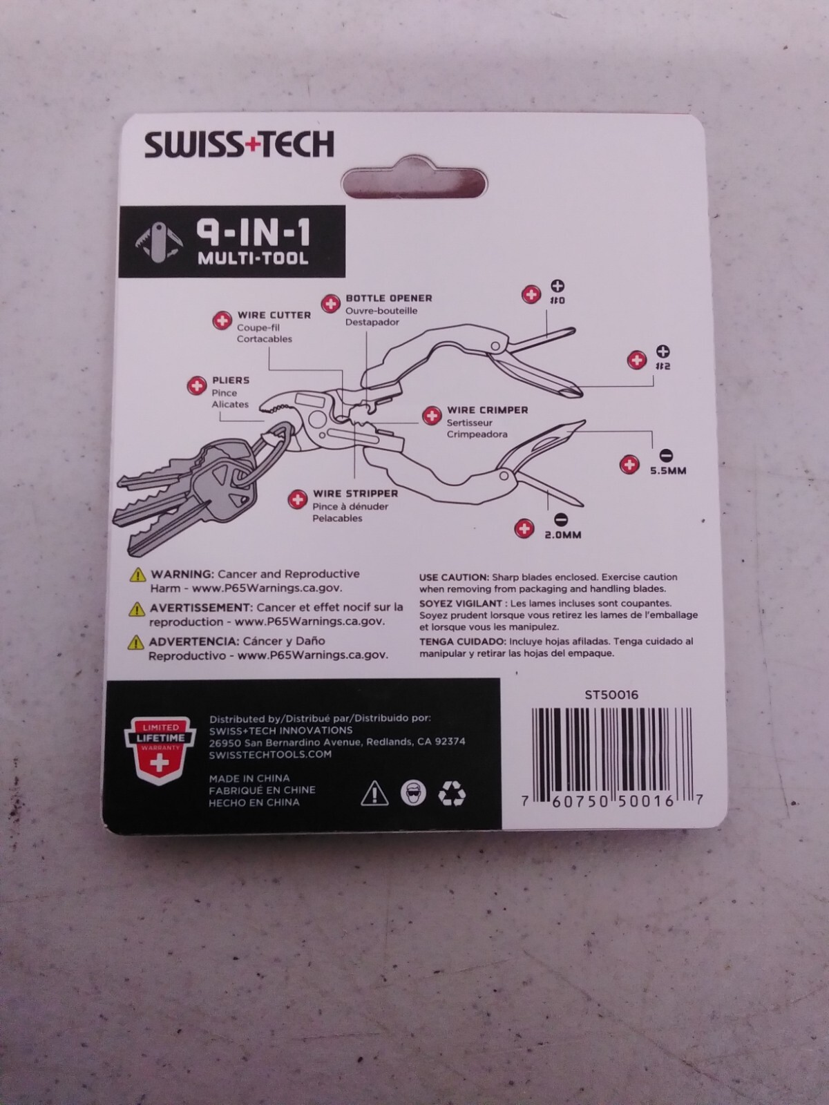 Polished SS 9-in-1 Micro Pocket Multitool with Screwdrivers, Pliers ST50016