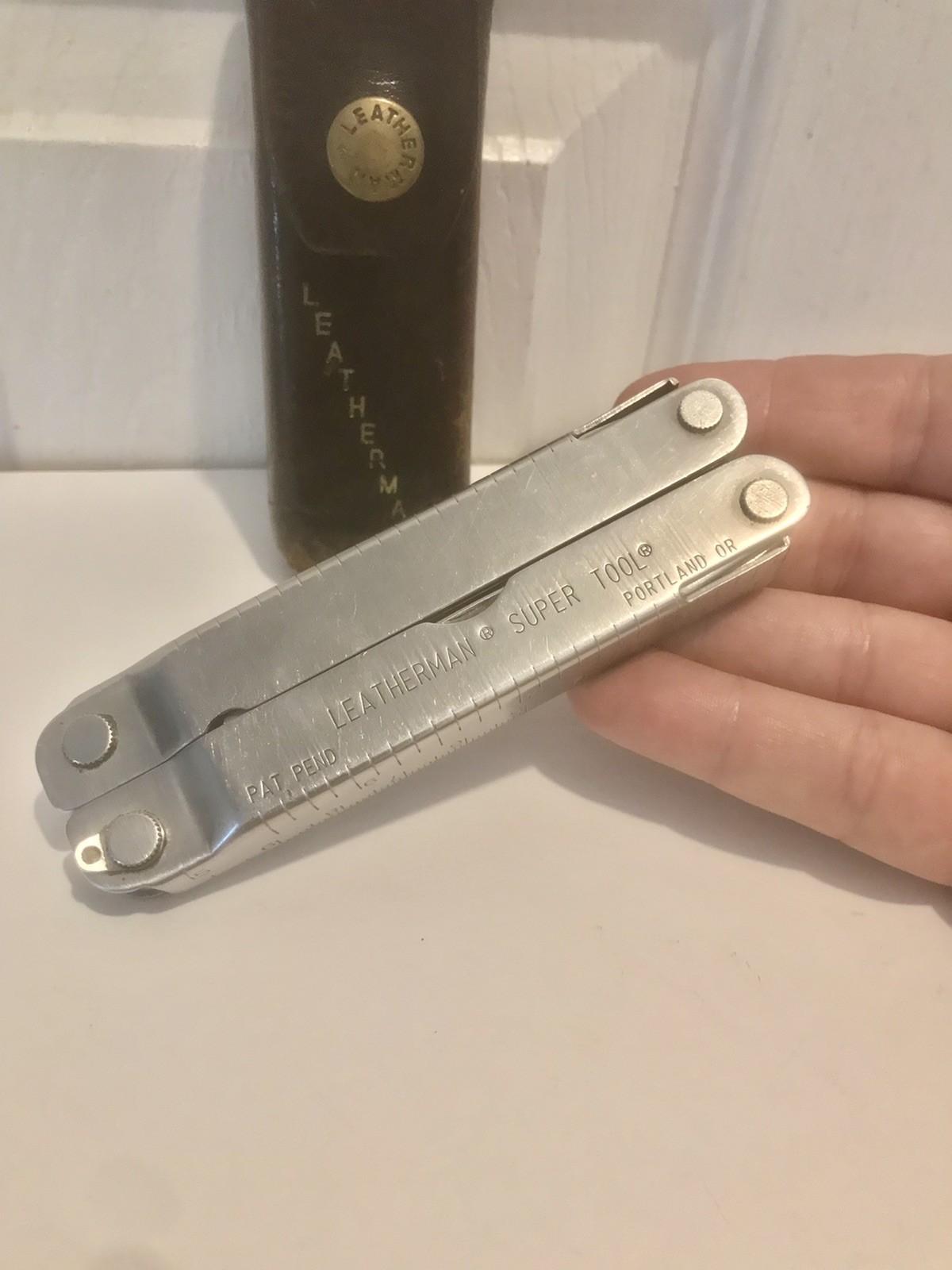 Leatherman SUPER TOOL Multi-Tool Stainless Steel Oregon USA Pat Pend VERY CLEAN