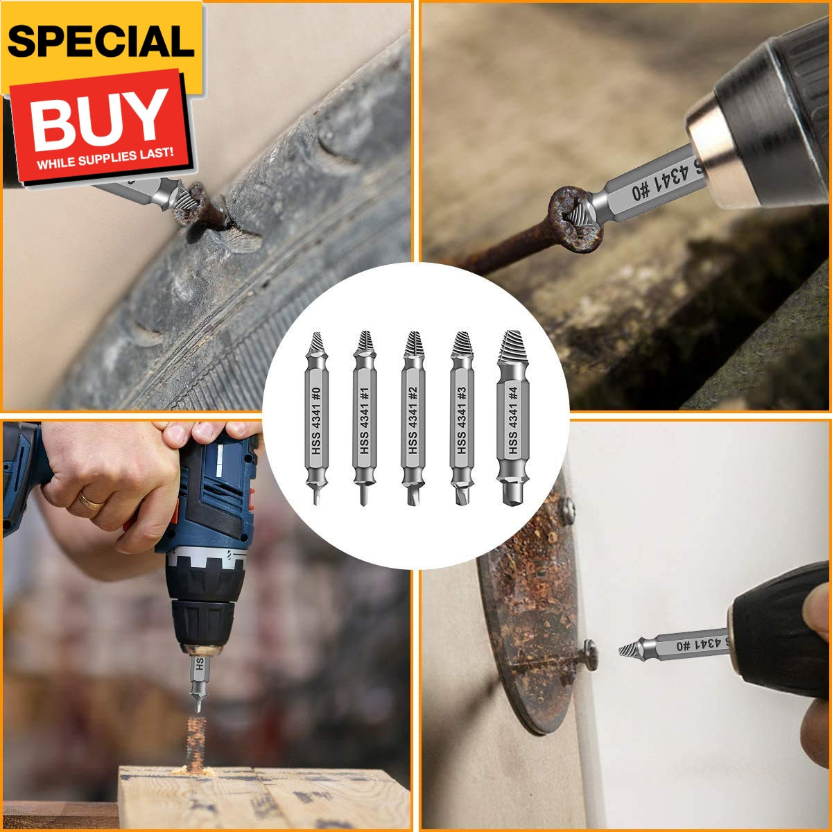 Gifts for Men,Damaged Screw Extractor Set-Christmas Stocking Stuffers for Adults