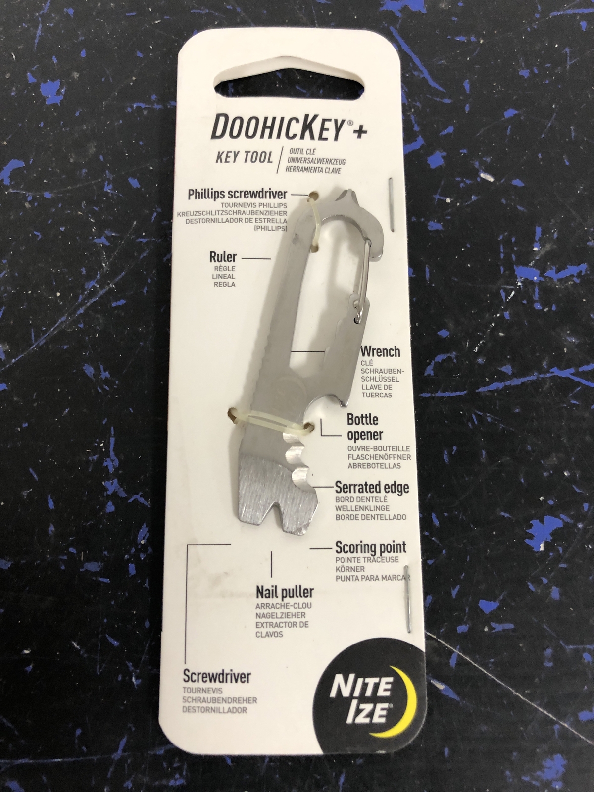Nite Ize DoohicKey Keychain Multi Tool, Stainless Steel