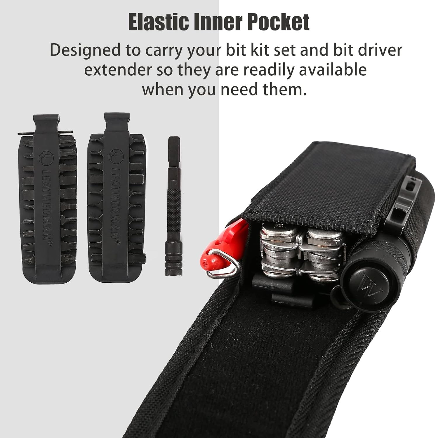 Multitool Sheath, Multitool Pouch, EDC Belt Organizer for Pen/Flashlight/Folding